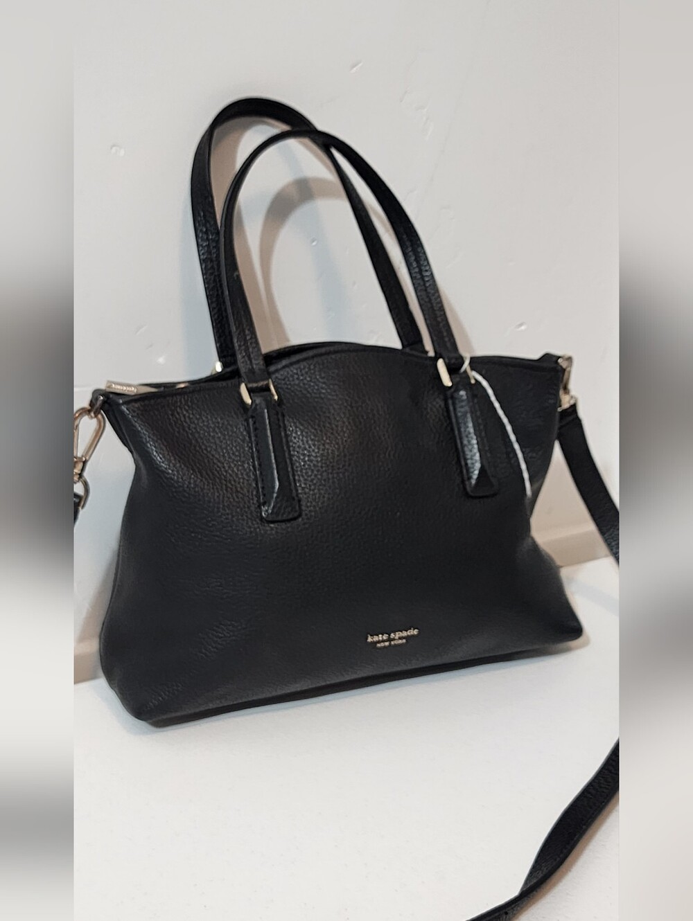 kate spade Black Leather Tote Shoulder Bag - Picture 1 of 7